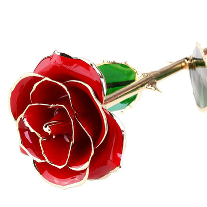 Real rose dipped in 24K gold, eternity rose keepsake - view 4