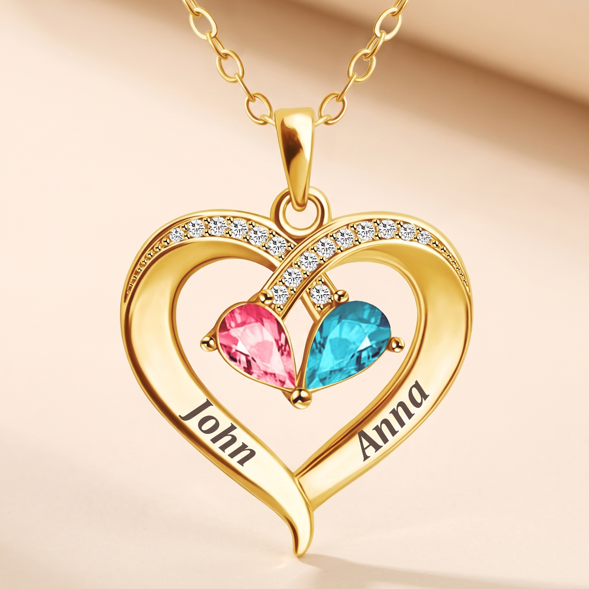Always Yours birthstone heart necklace product