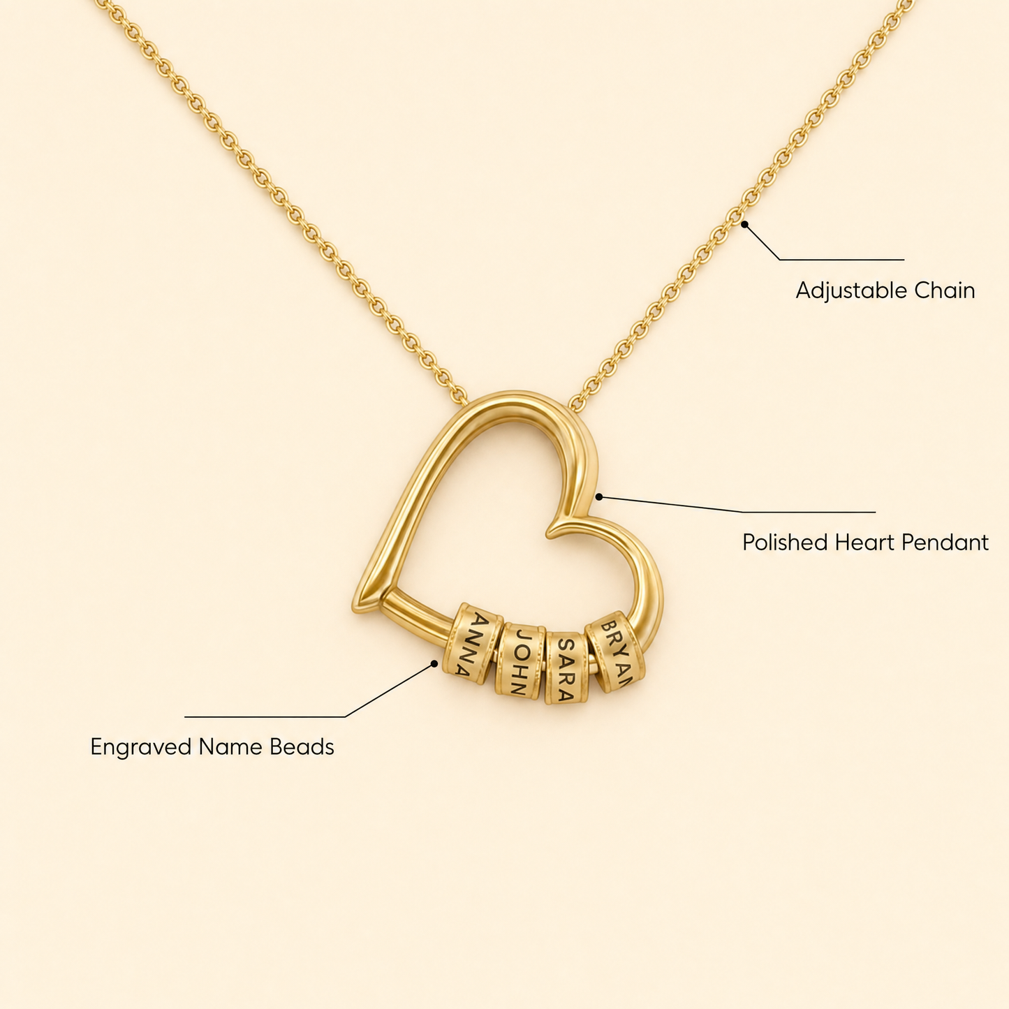 Family's Love pendant features