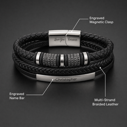 Forever Connected son's bracelet features