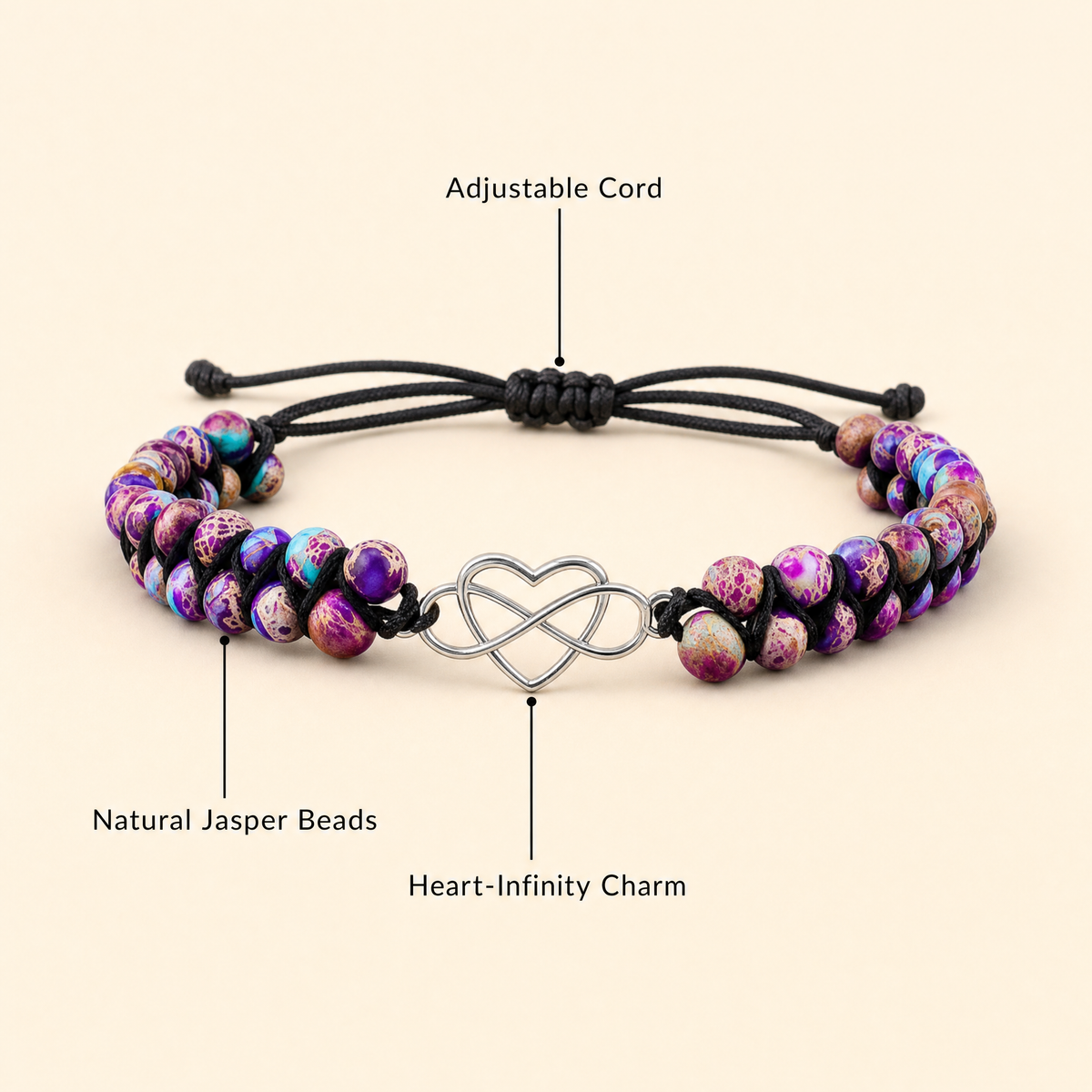 Granddaughter bracelet features