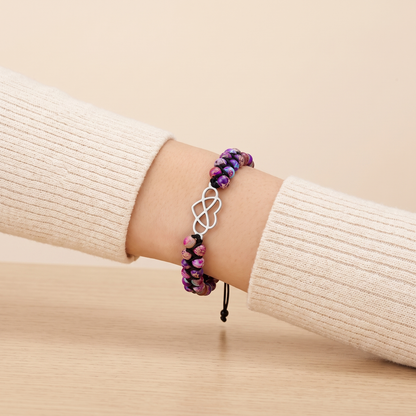 Granddaughter bracelet worn detail