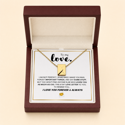 Love Letter necklace luxury LED gift box set