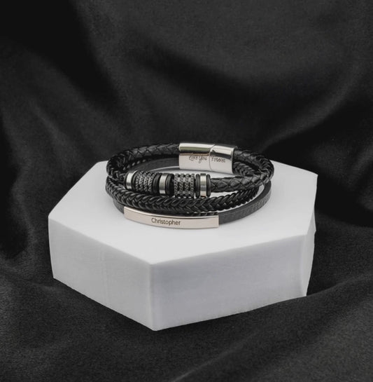 Personalisiertes Armband „Für immer verbunden“ für den Sohn